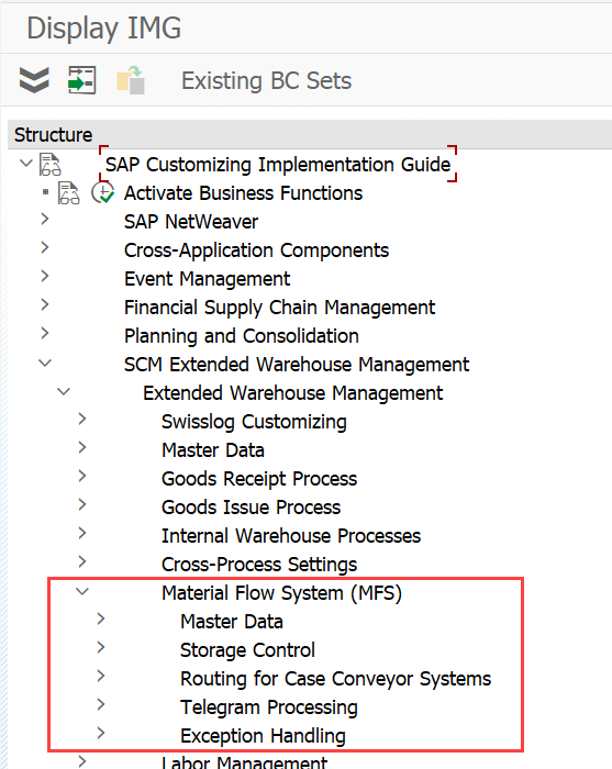 What is SAP EWM MFS_08